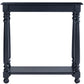 24" Black End Table With Shelf