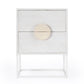 24" Off White Two Drawer Nightstand