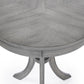 26" Gray Manufactured Wood Round End Table