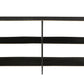 48" Gray Iron Floor Shelf Console Table With Storage