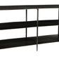 48" Gray Iron Floor Shelf Console Table With Storage