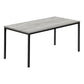 40" Grey And Black Rectangular Coffee Table