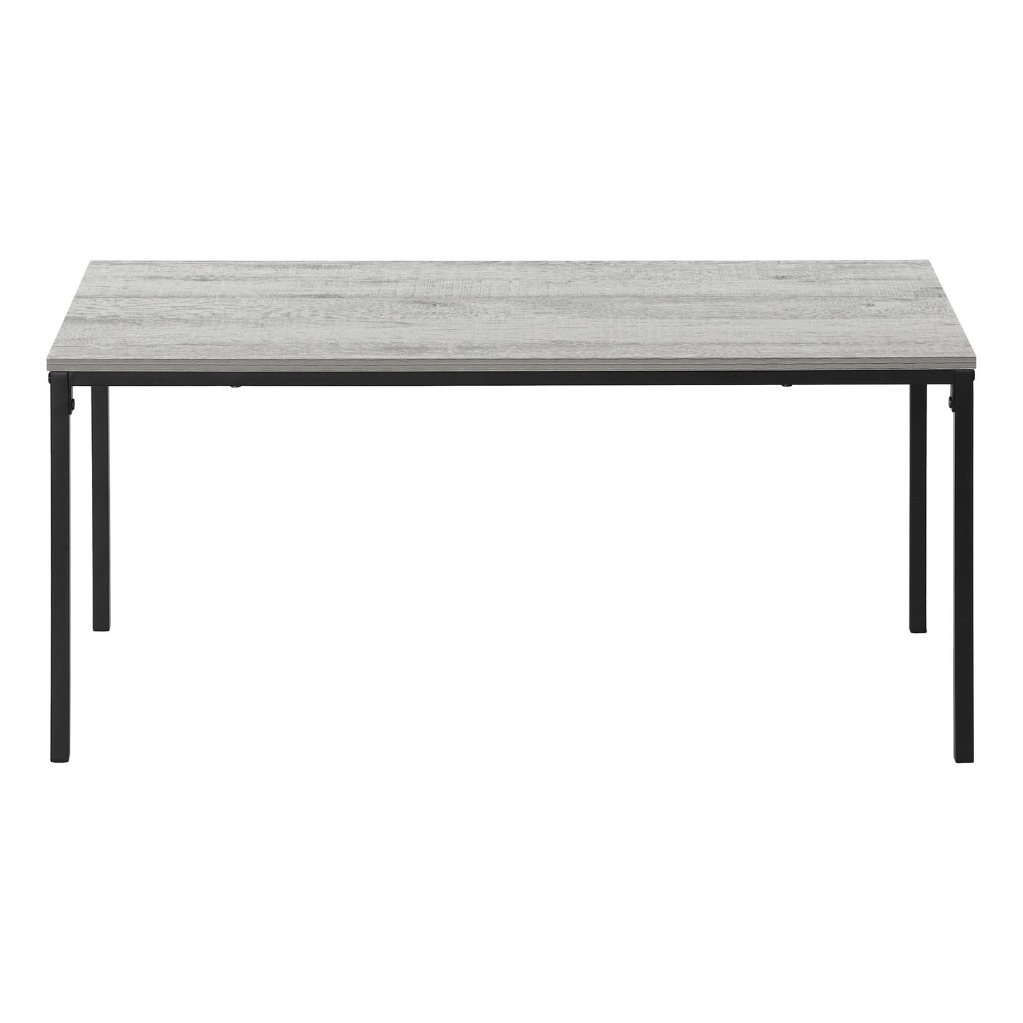 40" Grey And Black Rectangular Coffee Table