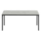 40" Grey And Black Rectangular Coffee Table