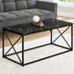 41" Black Rectangular Coffee Table