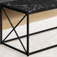 41" Black Rectangular Coffee Table