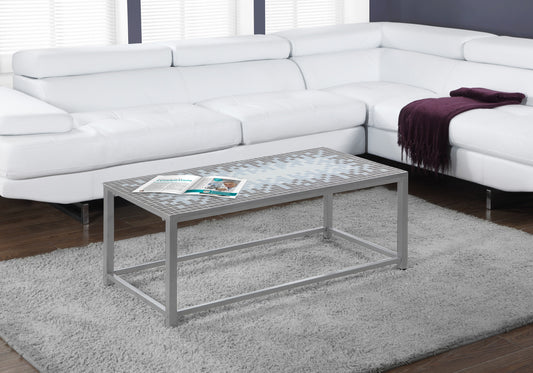 42" Grey Rectangular Coffee Table