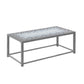 42" Grey Rectangular Coffee Table