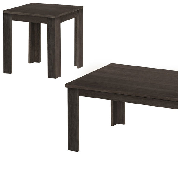 Set Of Three 44 Oak Rectangular Coffee Table