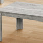 Set Of Three 44" Gray Rectangular Coffee Table