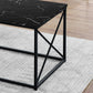 Set of Three 42" Black Metal Coffee Table