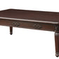 59" Espresso Solid Wood Rectangular Coffee Table