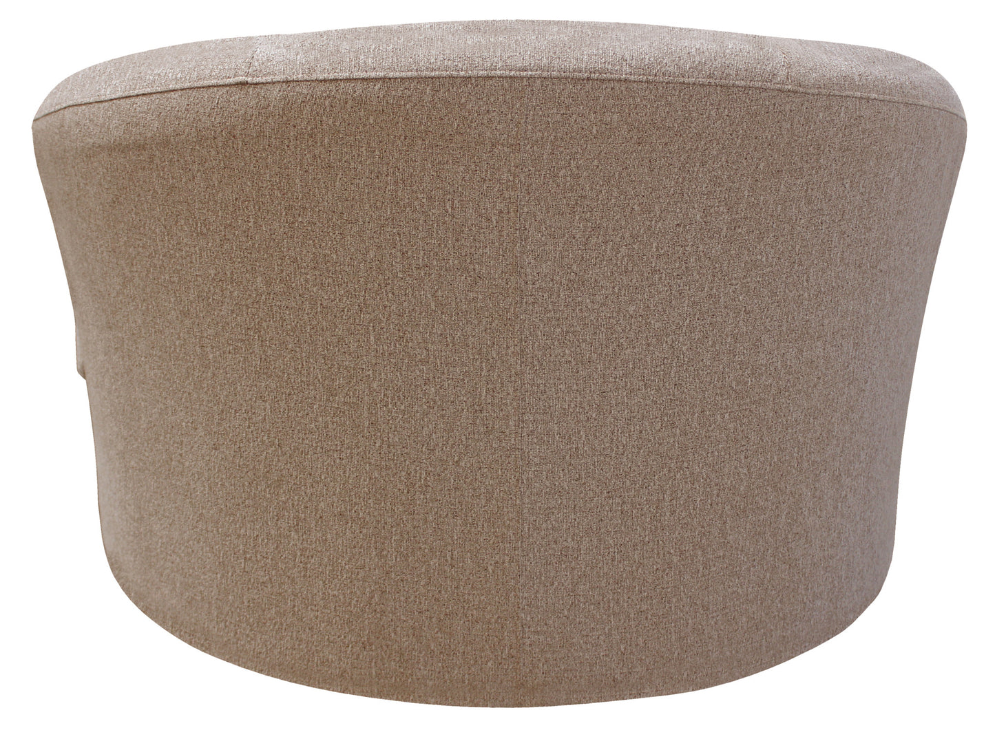 44" Sand Linen Solid Color Swivel Barrel Chair