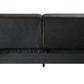 79" Dark Brown Velvet Sleeper Sofa With Black Legs