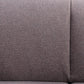 78" Gray Linen Sofa With Black Legs