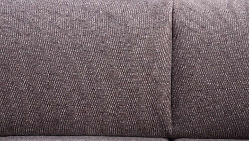 78" Gray Linen Sofa With Black Legs