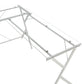 62" Clear and White Glass L Shape Computer Desk