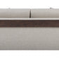 72" Beige And Brown Linen Loveseat