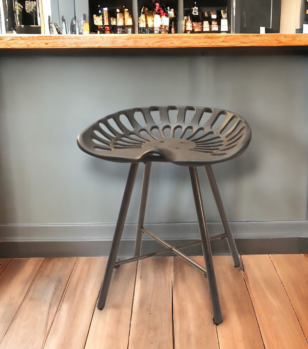 18 Copper Iron Backless Bar Chair