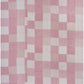 Pink Knitted Cotton Geometric Throw