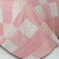 Pink Knitted Cotton Geometric Throw