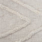 Ivory Woven Cotton Geometric Throw