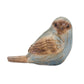 Set Of Six 3" Blue and Brown Polyresin Bird Bird Figurine