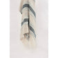 50" X 60" Gray Cotton Woven Striped Throw Blanket with Fringe
