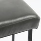 Set of Two 26" Black Metal Backless Bar Height Bar Chairs