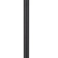 61" Bronze Tray Table Floor Lamp With Tan Transparent Glass Square Shade