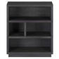 32" Gray Four Tier Standard Bookcase