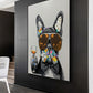 Black and White Fabric Dog Wall Decor