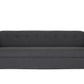 80" Black Polyester Sofa