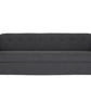 80" Black Polyester Sofa