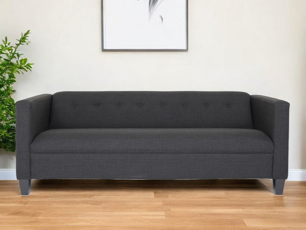 80 Black Polyester Sofa