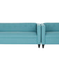 Two Piece Teal Blue Polyester Blend Seating Set