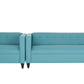 Two Piece Teal Blue Polyester Blend Seating Set