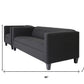 Two Piece Black Four Person Seating Set