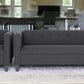 Two Piece Black Four Person Seating Set