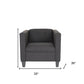 Two Piece Black Four Person Seating Set