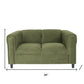 54" Green And Black Microsuede Loveseat