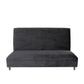 72" Black And Silver Velvet Loveseat