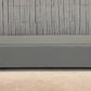 72" Gray and Black Upholstered Genuine Leather Bench