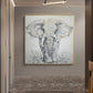 Black and White Fabric Elephant Airplane Wall Decor