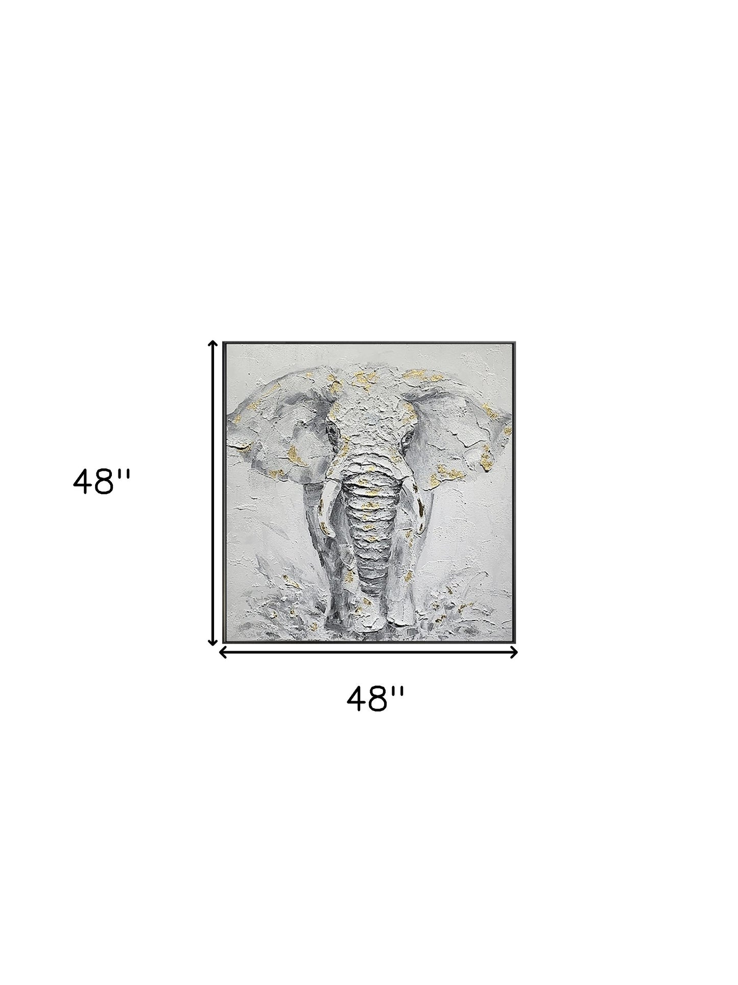 Black and White Fabric Elephant Airplane Wall Decor