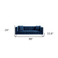 88" Hunter Green Velvet Sofa And Toss Pillows With Clear Legs