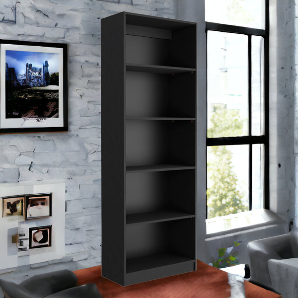 71 Black Four Tier Bookcase