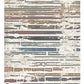 8' Beige Geometric Distressed Runner Rug With Fringe