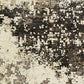 5' x 8' Black Abstract Distressed Area Rug With Fringe