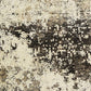 9' X 13' Black Abstract Distressed Area Rug With Fringe